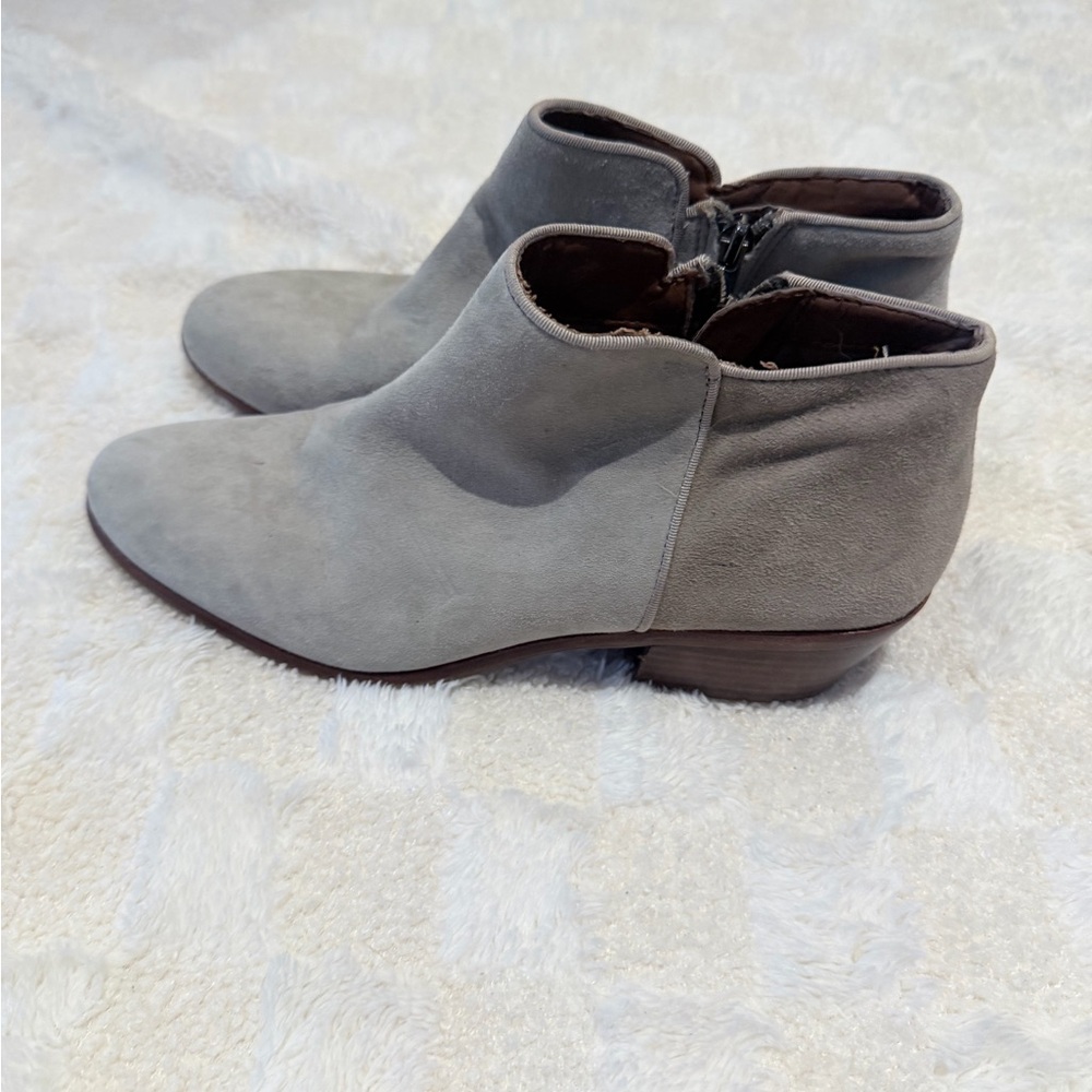 Sam Edelman Petty ankle booties in gray suede